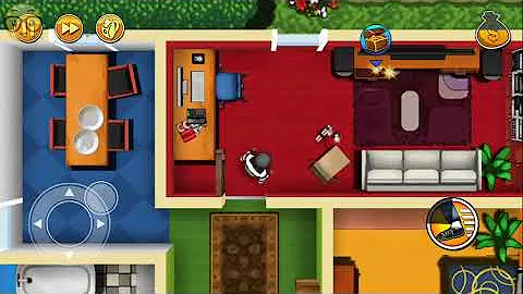 Robbery Bob: CHAPTER 10 - CHALLENGE Level 2 , 100% iOS/Android Walkthrough