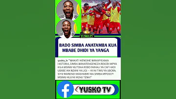 SIMBA VS YANGA Millardayoupdates Football Cloudsfm Simbanayanga Simba 