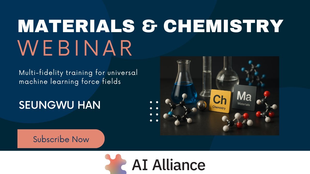 Training Machine Learning Force Field AI Alliance: Multi-fidelity Training for Universal Machine Learning ...