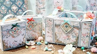 Create a collection of gift bags.