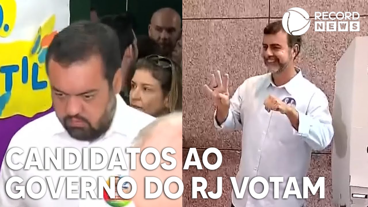 Claúdio Castro e Marcelo Freixo votam no Rio de Janeiro