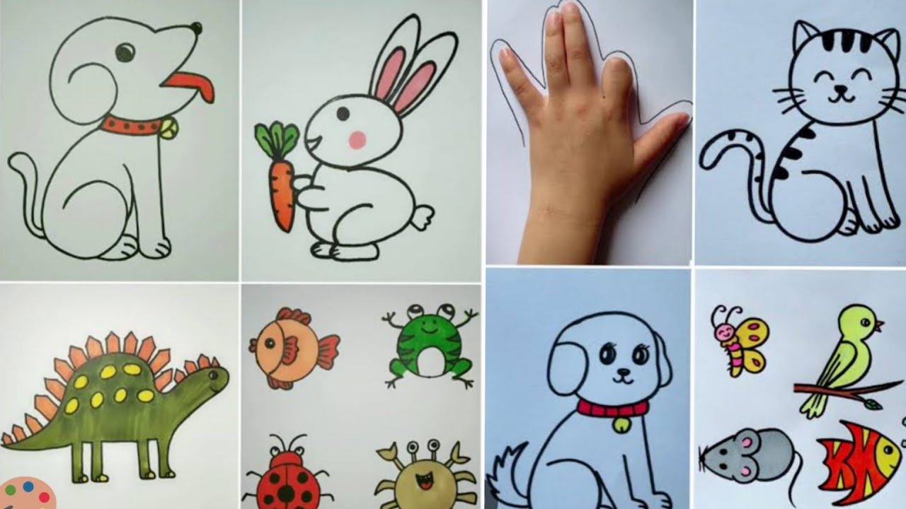 খুব সহজ পদ্ধতিতে ছবি আঁকার কৌশল শিখে নাও | Easy Drawing Idea #drawing # ...