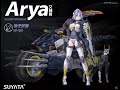 Suyata Model 1/12 scale Arya and bike and robot dog kit review