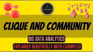 Clique and Community | Clique Percolation Method | Solved Example | Big Data Analytics | #bigdata