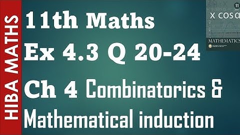 11th maths chapter 4 exercise 4.3 question 20-24 tn syllabus hiba maths