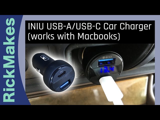 INIU USB-A/USB-C Car Charger (works with Macbooks) 