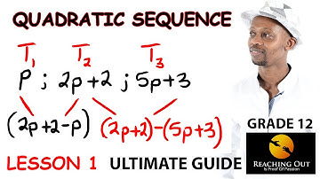 Quadratic Sequence - Mathematics- Grade 12 Revision
