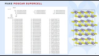 Create POSCAR from CIF &amp; Build Supercells  VASP Tutorial