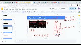 Introduction to Arrays and Indexing in IB Computer Science Class 2 | Part 3