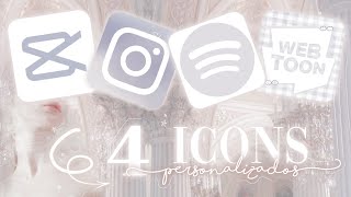 ꒰♡˃̶̤́: 4 Formas de personalizar tus icons | Tutorial ˎˊ- screenshot 1