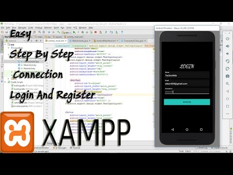 Android and database connection (Xampp) without php easy,step by step