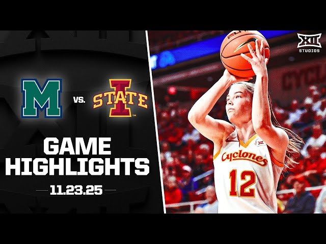 Mercyhurst vs. #12 Iowa State Game Highlights | 2025-26 Big 12 Women’s Basketball