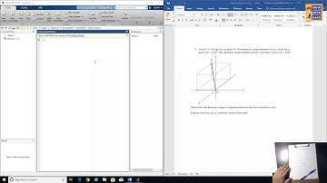 Statics HW 01.3: Angles of a 3D vector. Matlab