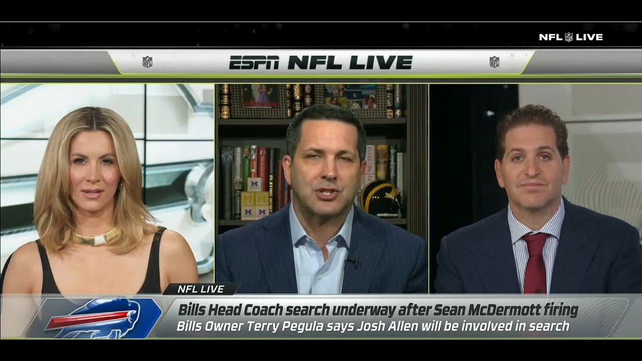 NFL LIVE | "Josh Allen will play a major role" - Adam Schefter on Bills search for new head coach