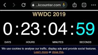 WWDC 2019  Live Countdown Timer