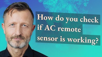 How do you check if AC remote sensor is working?