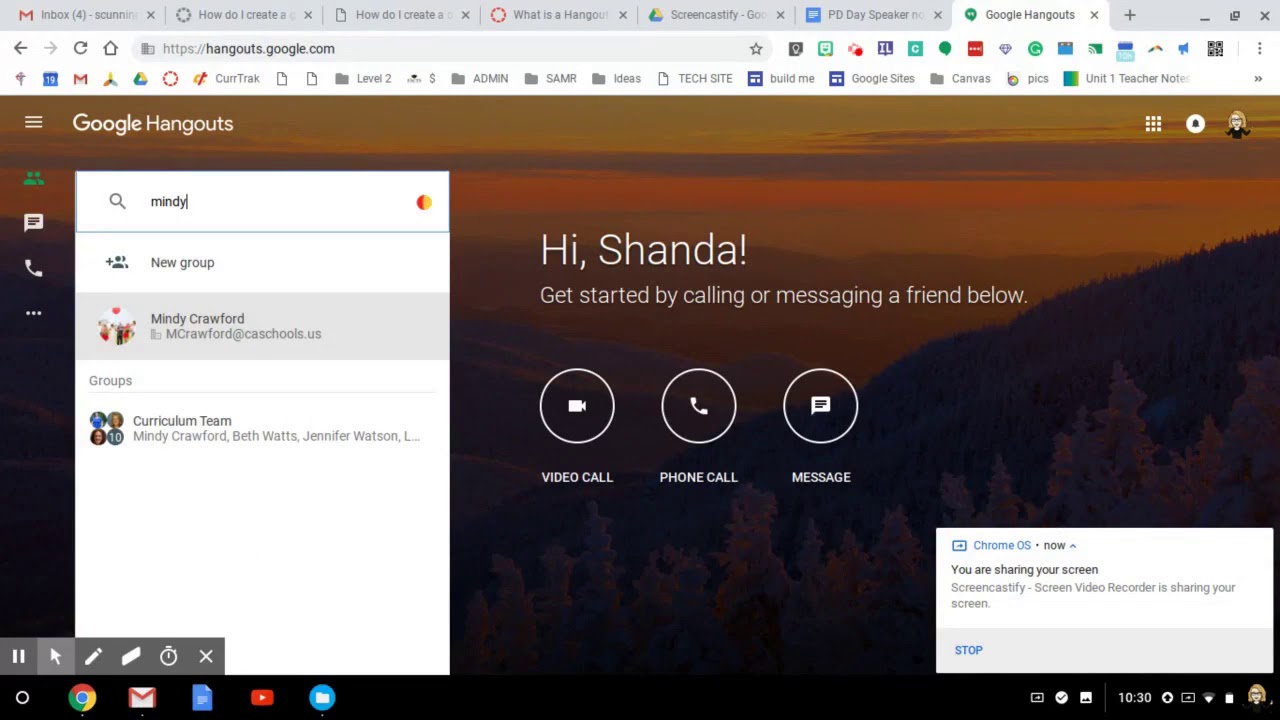 Use Hangouts as a text message - YouTube