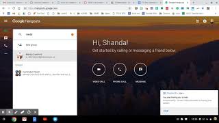 Use Hangouts as a text message screenshot 2