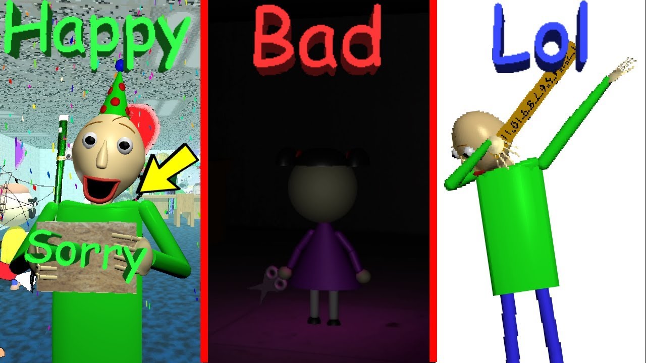 Baldi Threw Me A Surprise Party When I Had All The Wrong Answers All Endings Baldi S Basics Youtube - baldi rp roblox all infinity stones