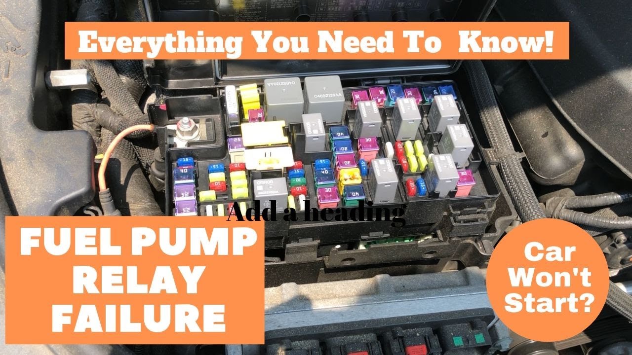 Dodge Chrysler Jeep TIPM Fuel Pump Relay Failure - Everything You Need To  Know - YouTube