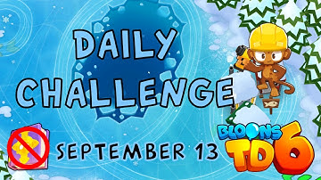 Bloons TD 6 Daily Challenge | Waltons Headloss | No Mk No Powers Used | September 13 2022