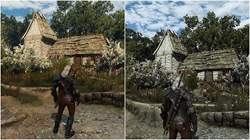 Witcher 3 vanilla vs extreme modded | Ultra graphicPoppy Reshade Phoenix lighting 11