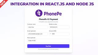 🚀 Live PhonePe Payment Gateway V2 Integration in React.js + Node.js | Full API Setup in Hindi