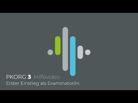 Pk99: Erster Einstieg in PkOrg als Examinator/in