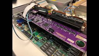 Amiga A3000 030/25Mhz. AmiGUS soundcard test