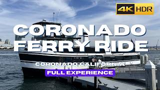 [4K] CORONADO FERRY RIDE with Flagship | San Diego Bay Scenic Boat Trip 🚢
