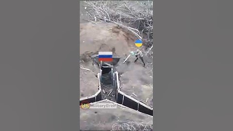 TM-62 Mine Blast Collapses Russian Trench Bunker
