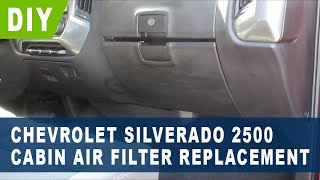 Chevrolet Silverado 2500 Cabin Air Filter Replacement ( 2015 2016 2017 2018 2019 2020 )