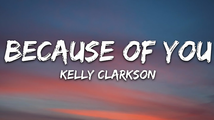 Because of You Lyric Video version - Lyric Video performance video thumbnail