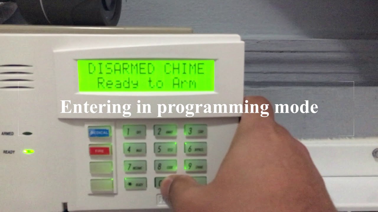 How to enter / exit in the programming mode in control panel ADEMCO