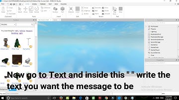 How to make a Server Message Roblox Studio OUTDATED! Read Description