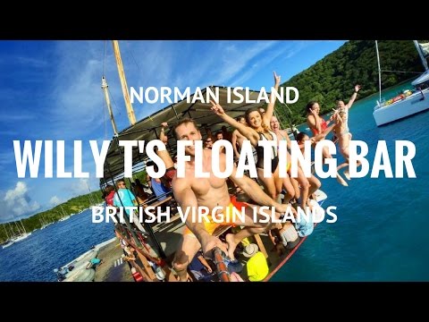 Willy T's Floating Bar: British Virgin Islands [HD DRONE]