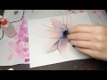#16 Blowing large petals with alcohol ink and airbrush