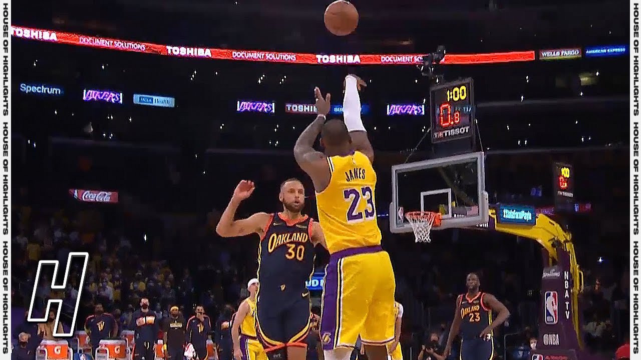LeBron James Hits CRAZY GAME-WINNER over Stephen Curry to Win the Game vs Warriors | May 19, 2021