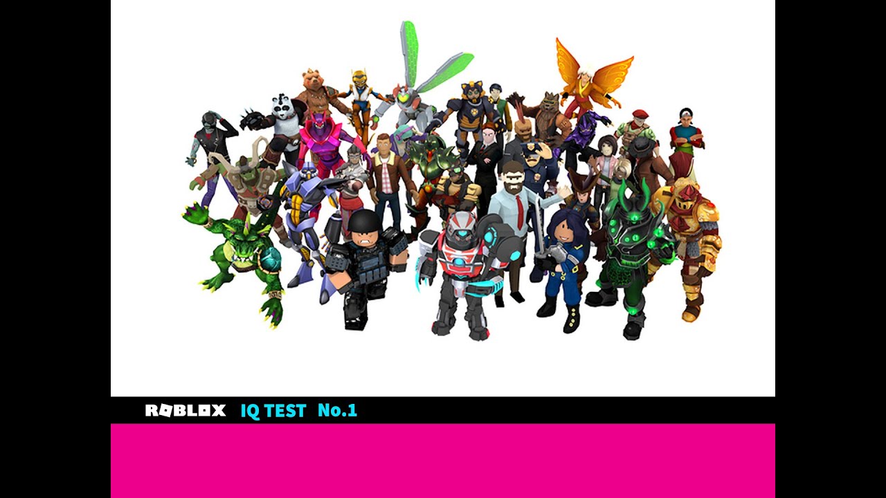 15 IQ Test with funny Roblox Characters one different 