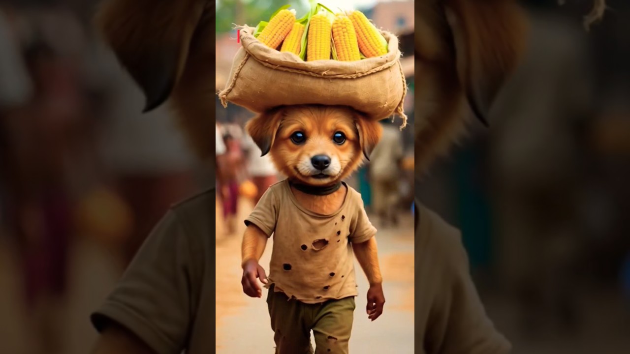 Poor Puppys Struggle #ai #aistory #dogs #shorts