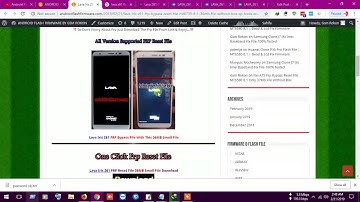 Lava Iris Z61 Frp Bypass Reset File Mt6739 8.1 Only 36Mb File Without Box Sp Tools All Error