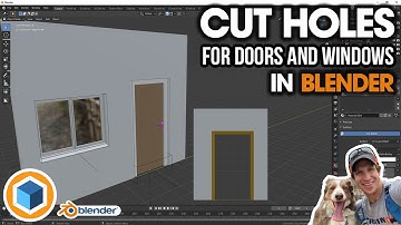 How to Cut Holes for DOORS AND WINDOWS in Walls in Blender
