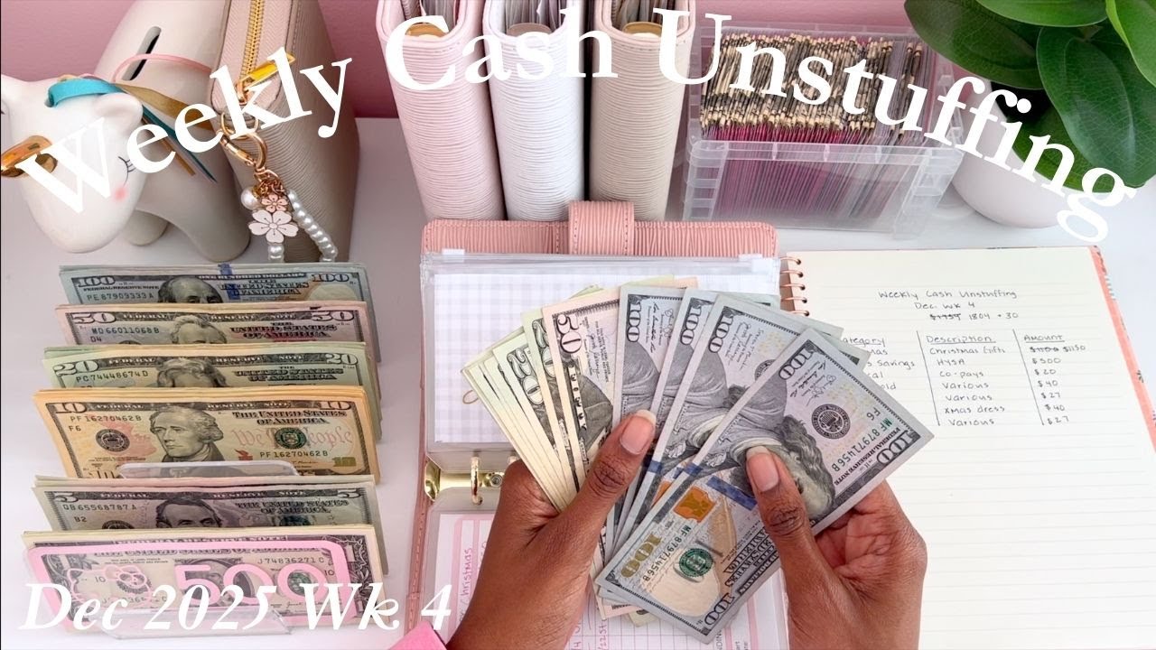 Распаковка и сортировка денежных конвертов | Декабрь 2025 | Мать-одиночка