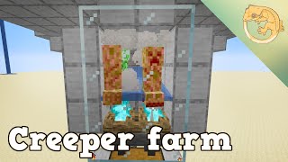 How to build a creeper farm for minecraft