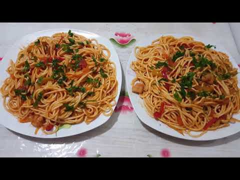 SPAGETTİ TAYYORLASH.BU SPAGETTİNİ MAZASİ OG&rsquo;ZİNGİZDA QOLADİ/СПАГЕТТИ РЕЦЕПТ