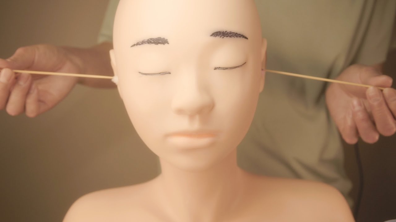 【ASMR】ダミーヘッドのあずきちゃんに耳かきしてみた【囁き声あり】