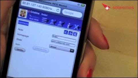 RCS-e Web Client for Tablets and Smart Phones