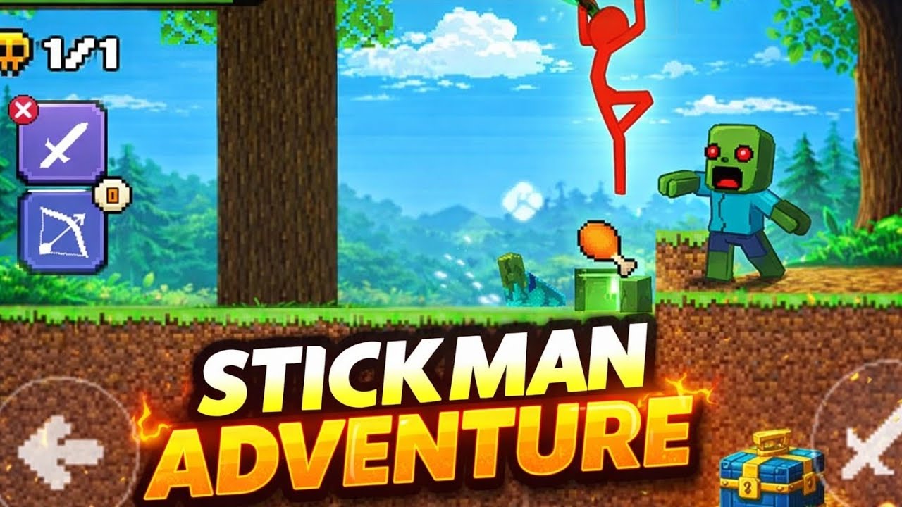 Stickman Adventure: The STICKIEST Situation!# adventures #stickman ...