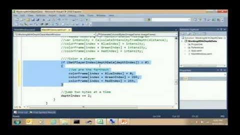 Using Depth Camera (Kinect Windows SDK) PART 2