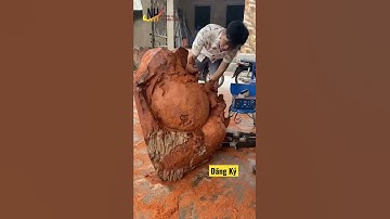 Cập nhật quá trình làm bức tượng Di Lặc hàng trăm triệu #tuong_go_nguyen_hong #woodcarving